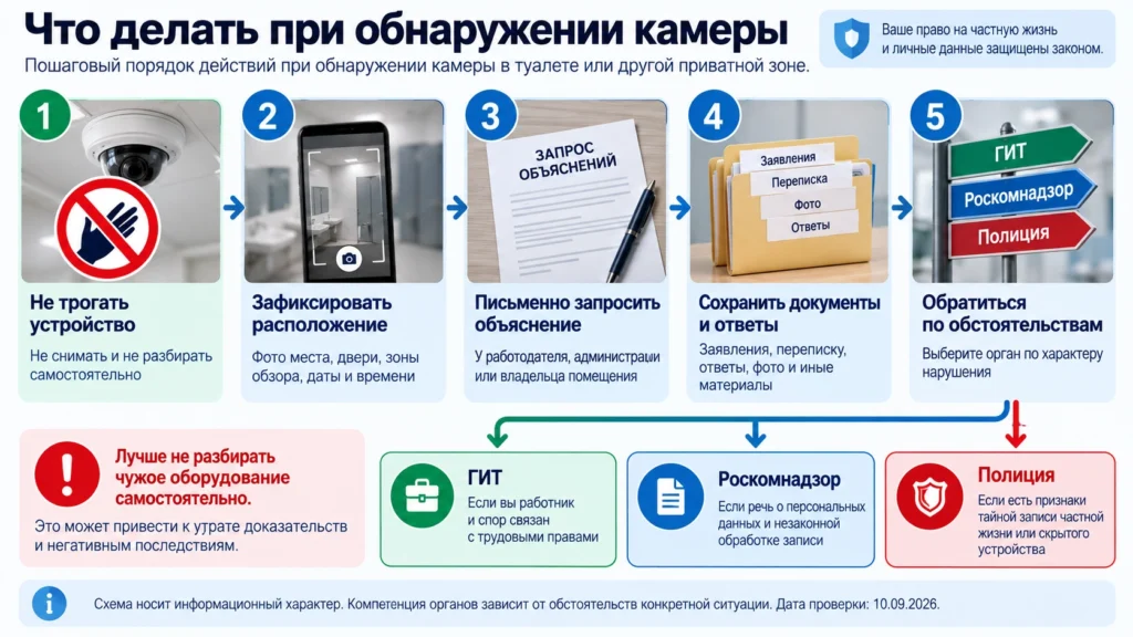 Что делать при обнаружении скрытой камеры в туалете