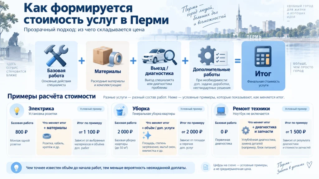 Как из базовой цены получается итоговая стоимость услуги