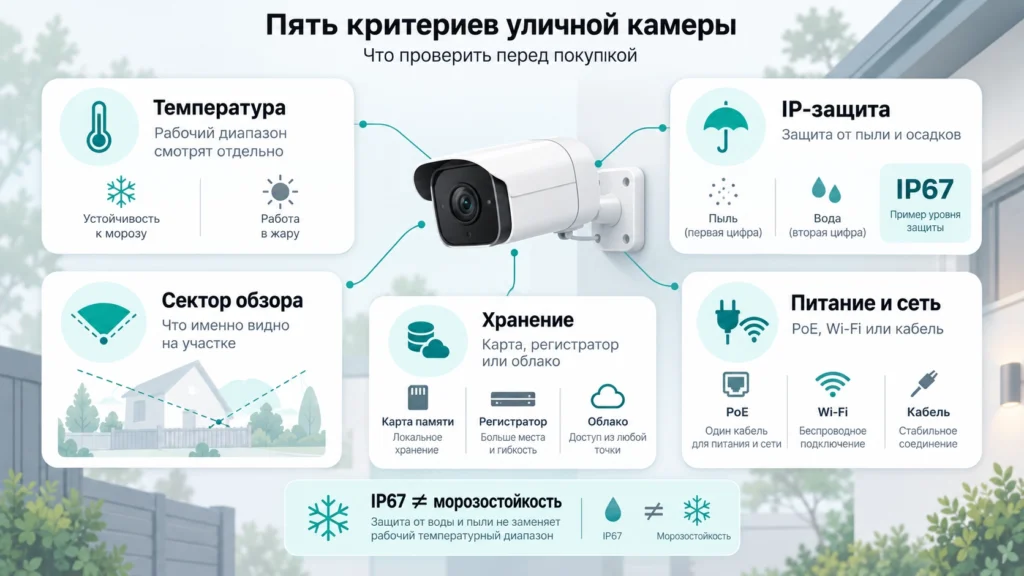 Критерии выбора уличной камеры видеонаблюдения