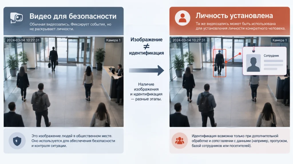 Когда запись видеонаблюдения относится к персональным данным